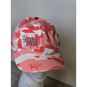 Kevin Harvick 29 NASCAR Chase Authentics Pink Camo Hat Side Pocket Adjustable
